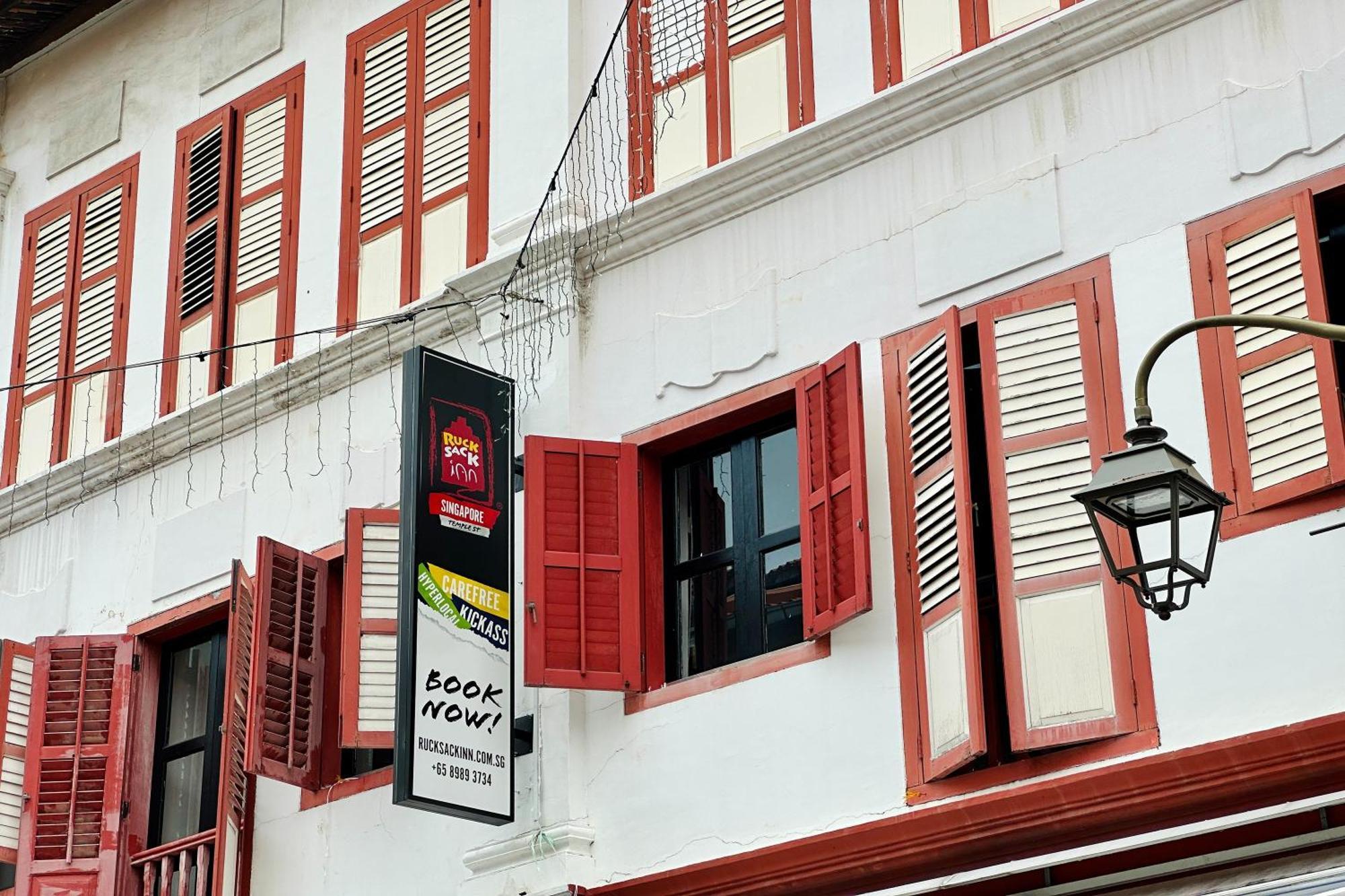 Rucksack Inn Temple Street Singapur Exteriér fotografie